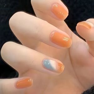 Creamsicle - Nail Junkie - full artificial nail set